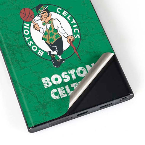 NBA Boston Celtics Green Primary Logo Galaxy Skins
